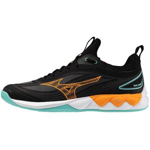 Mizuno WAVE LUMINOUS 3 Volleybalschoenen Zwart/Tangelo/Ice Groen Dames/Heren Maat 38