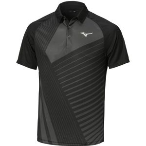 Mizuno Dash Polo Zwart Dames/Heren Maat S