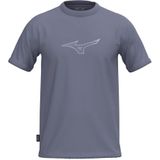Mizuno Athletics RB T-shirt Blauw Granite Heren Maat S