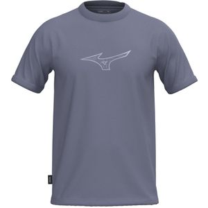 Mizuno Athletics RB T-shirt Blauw Granite Heren Maat S