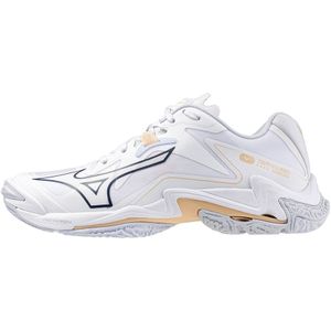 Mizuno WAVE LIGHTNING Z8 Volleybalschoenen Wit/NavyPeony/PeachParfait Dames Maat 45