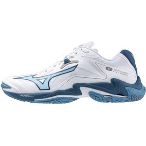 Mizuno WAVE LIGHTNING Z8 Volleybalschoenen Wit/Sailor Blauw/Zilver Dames/Heren Maat 46