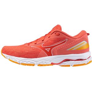 Mizuno WAVE PRODIGY 5 Hardloopschoenen Dubarry/Wit/Carrot Curl Dames Maat 39