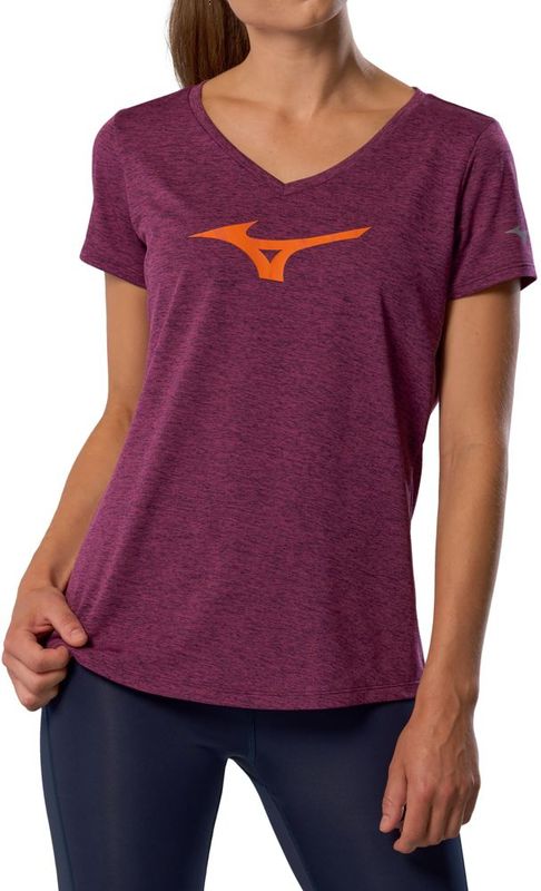 Mizuno - Core Runbird Tee - Sportshirt - Donkerpaars