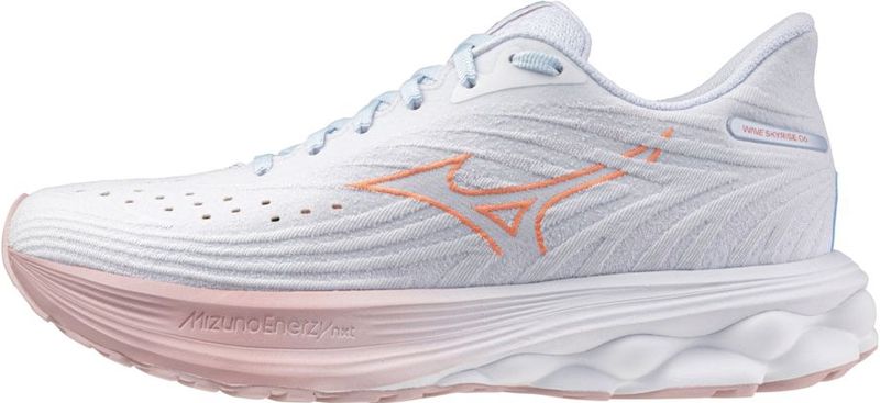 Mizuno - WAVE SKYRISE 6 - Hardloopschoenen - Nantucket Breeze/Striking Coral/Bleached Mauve