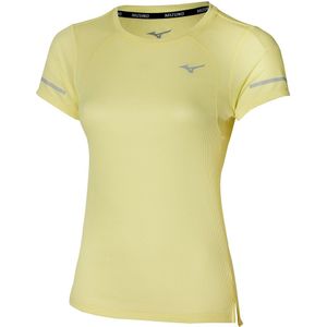 Mizuno DryAeroFlow Tee Pale Lime Geel Dames Maat XS