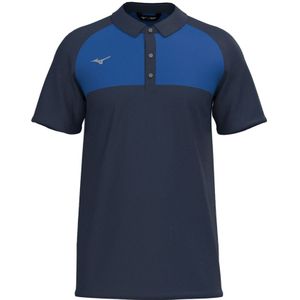 Mizuno Contrast Polo Navy Heren Maat S
