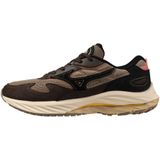Mizuno WAVE RIDER? Sportstyle schoenen Fossil/Zwart/Mole Dames/Heren Maat 39