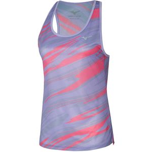 Mizuno DryAeroFlow Graphic Tank Pastel Lilac Dames Maat XS