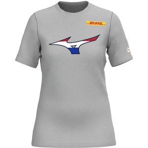 Mizuno Nevobo Nederland T-shirt Women Volleybalschoenen Grijs Dames Maat XS