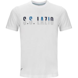 Mizuno S.S. Lazio Cotton T Shirt 2 Voetbalschoenen Wit Heren Maat S