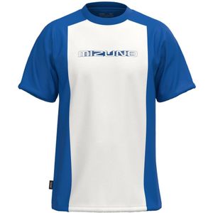 Athletics Mizuno T-shirt Princess Blauw/Snow Wit Heren Maat S