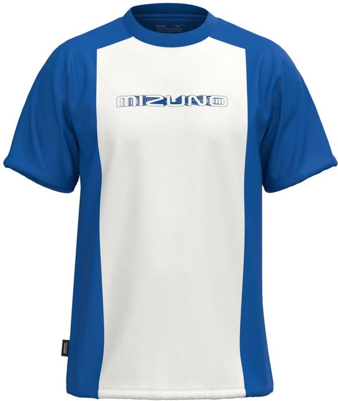 Athletics Mizuno T-shirt Princess Blauw/Snow Wit Heren Maat S