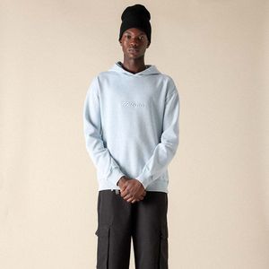 Mizuno MUGEN SPORTSTYLE HOODIE Sportstyle schoenen Light Blauw Dames/Heren Maat S