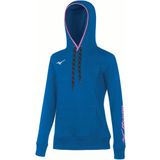 Mizuno - Dames Sweatshirt - Koningsblauw - Met Capuchon - Fitness