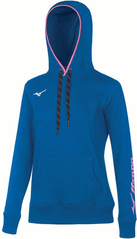 Mizuno - Dames Sweatshirt - Koningsblauw - Met Capuchon - Fitness