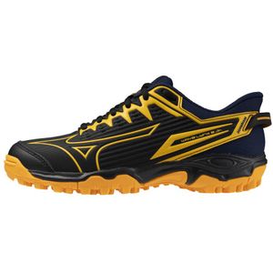 Mizuno WAVE LYNX 2 JR. Hockeyschoenen Zwart/Wit Junior Maat 32,5