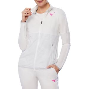 Mizuno Charge Printed Jacket Wit Dames Maat XS