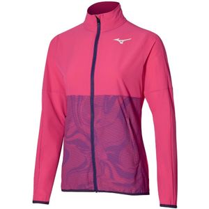 Mizuno Charge Printed Jacket Fushia Paars Dames Maat XS