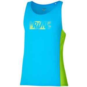 Mizuno DryAeroFlow Graphic Tank Swim Cap Heren Maat XL