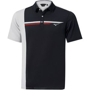 Mizuno QD Elite Panel Polo Zwart Heren Maat S