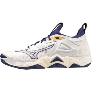 Mizuno WAVE MOMENTUM 3 Volleybalschoenen Wht/BRibbon/MPGoud Dames/Heren Maat 52