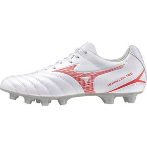 Mizuno MONARCIDA NEO III SELECT Voetbalschoenen Wit/Radiant Rood Dames/Heren Maat 45