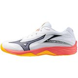 Mizuno - THUNDER BLADE Z - Volleybalschoenen - Wit/Fiery Coral 2/Citrus