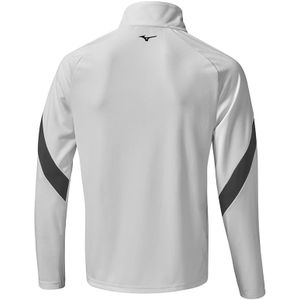 Mizuno Breath thermo Drop 1/4 Zip Grijs Heren Maat XL