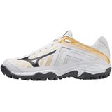 Mizuno Wave Lynx Junior Hockeyschoenen Wit/MP Goud/Iron Gate Maat 38