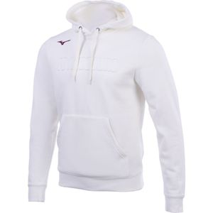 Mizuno FC Augsburg Hoodie Voetbalschoenen Off Wit Heren Maat XXL