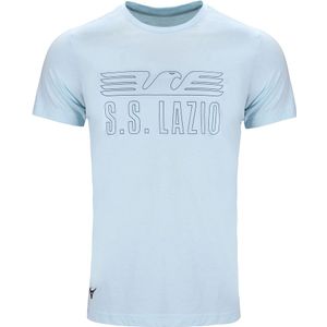 Mizuno S.S. Lazio Cotton T Shirt 3 Voetbalschoenen Ice Blauw Heren Maat S