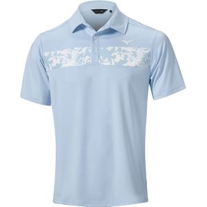 Mizuno Floral ST Polo Dream Blauw Heren Maat XL