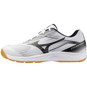 Mizuno CYCLONE SPEED 5 Volleybalschoenen Wit/Zwart/Chamois Dames/Heren Maat 44