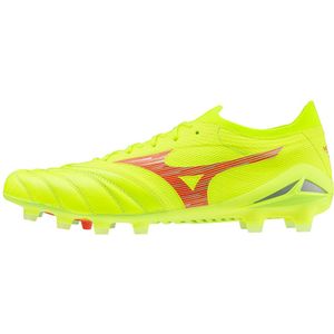 Mizuno MORELIA NEO IV? ELITE Voetbalschoenen SafetyYllw/FieryCorl2/SftyYllw Dames/Heren Maat 44,5