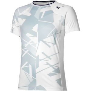 Mizuno - Daybreakers Shadow Graphic - T-shirt - Wit / Gray - Heren