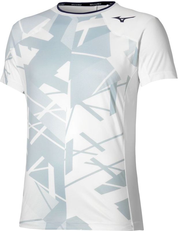Mizuno - Daybreakers Shadow Graphic - T-shirt - Wit / Gray - Heren