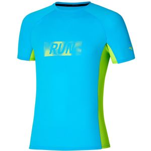 Mizuno DryAeroFlow Graphic Tee Swim Cap Heren Maat XXL