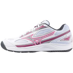 Mizuno BREAK SHOT 4 AC Tennisschoenen Wit/Roze Tetra/Turbulence Dames Maat 37