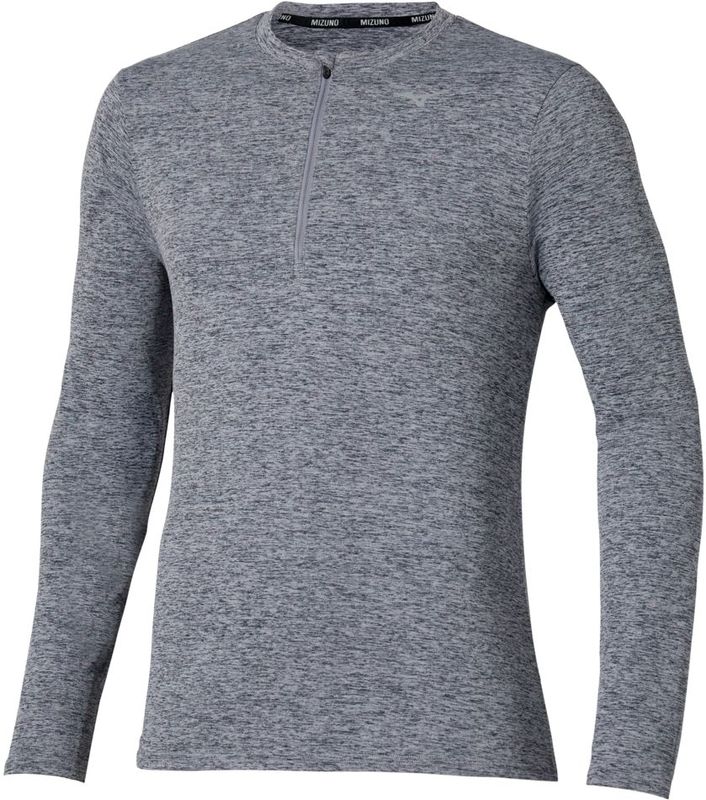 Mizuno - Core Impulse - Longsleeve T-shirt - Quicksilver - Heren