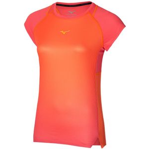 Mizuno Aero Tee Dubarry Rood Dames Maat XS