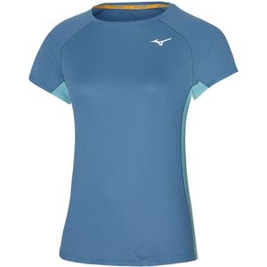 Mizuno Dryaeroflow Tee Copen Blauw Dames Maat S