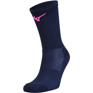 Mizuno Handball Socks pair Navy/Roze Dames/Heren Maat XL