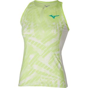 Mizuno MUGEN PRINTED TANK Neo lime Dames Maat M