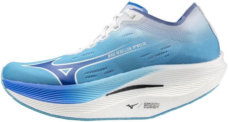 Mizuno - WAVE REBELLION PRO 2 - Hardloopschoenen - River Blue/Mugen Blue/White
