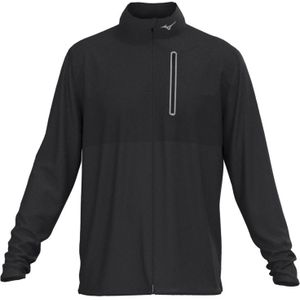 Mizuno Melange Reflect Jacket Zwart Heren Maat S