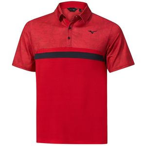 Mizuno QD Hazard ST Polo Rood Heren Maat S