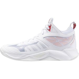 Mizuno WAVE DIMENSION MID Volleybalschoenen Wit/aleutian/cloud pink Dames Maat 42