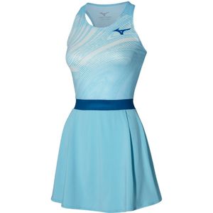 Mizuno Charge Printed Dress Blauw Glow Dames Maat XS