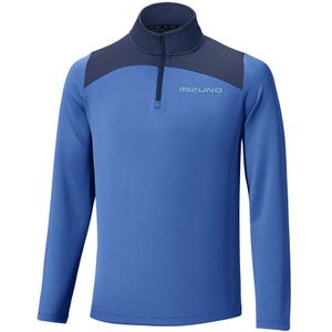 Mizuno Tech 1/4 Zip Dazzling Blauw Dames/Heren Maat S